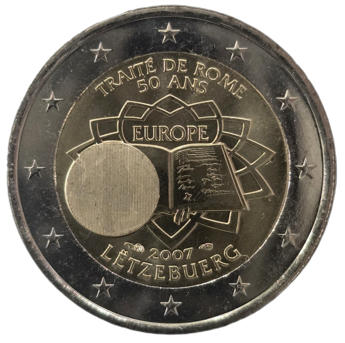 2 euros conmemorativa 50º Aniversario del Tratado de Roma Año 2007